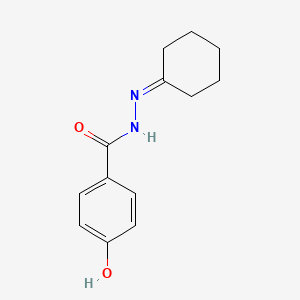 molecular formula C13H16N2O2 B5725247 N'-环己叉亚烷基-4-羟基苯甲酰肼 CAS No. 100615-52-9