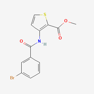 molecular formula C13H10BrNO3S B5725260 methyl 3-[(3-bromobenzoyl)amino]-2-thiophenecarboxylate 