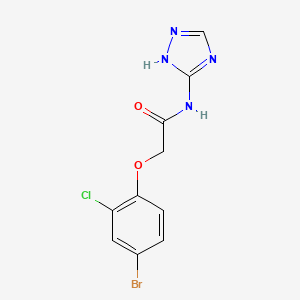 2-(4-bromo-2-chlorophenoxy)-N-4H-1,2,4-triazol-3-ylacetamide