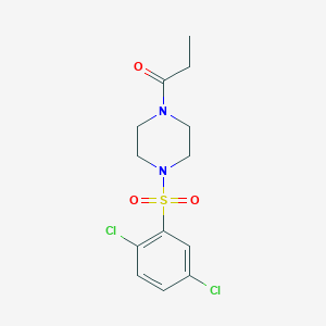 molecular formula C13H16Cl2N2O3S B5725286 1-[(2,5-dichlorophenyl)sulfonyl]-4-propionylpiperazine 