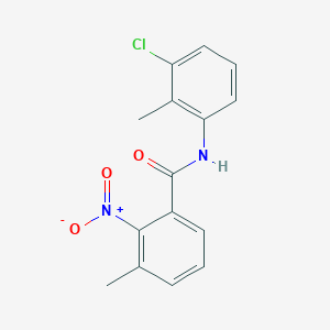 molecular formula C15H13ClN2O3 B5725291 N-(3-chloro-2-methylphenyl)-3-methyl-2-nitrobenzamide 