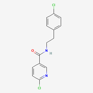 6-chloro-N-[2-(4-chlorophenyl)ethyl]nicotinamide