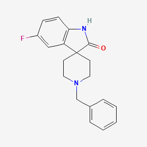 molecular formula C19H19FN2O B572534 1'-Benzyl-5-fluoro-spiro[indoline-3,4'-piperidine]-2-one CAS No. 1258638-31-1