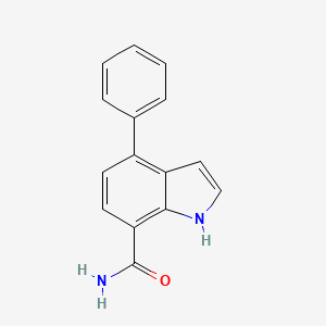 molecular formula C15H12N2O B572535 4-Phenyl-1H-indole-7-carboxamide CAS No. 1253792-04-9