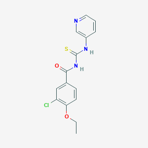 3-chloro-4-ethoxy-N-[(3-pyridinylamino)carbonothioyl]benzamide