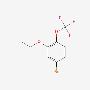 molecular formula C9H8BrF3O2 B572537 4-Bromo-2-ethoxy-1-(trifluoromethoxy)benzene CAS No. 1355247-61-8