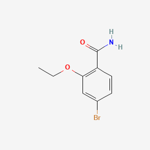 molecular formula C9H10BrNO2 B572539 4-Bromo-2-ethoxybenzamide CAS No. 1228957-09-2