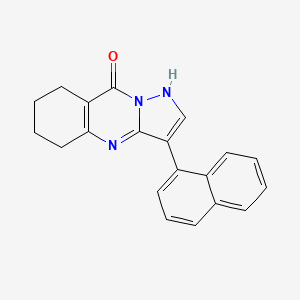 molecular formula C20H17N3O B5725407 3-(1-naphthyl)-5,6,7,8-tetrahydropyrazolo[5,1-b]quinazolin-9(4H)-one 