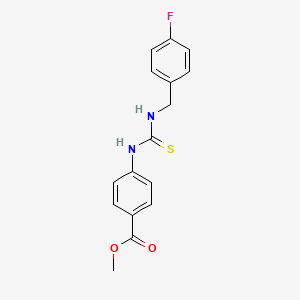 methyl 4-({[(4-fluorobenzyl)amino]carbonothioyl}amino)benzoate