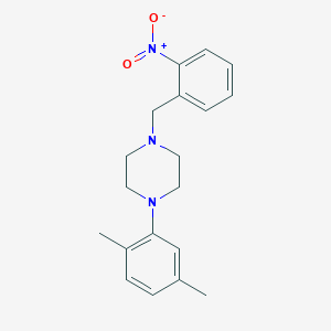 molecular formula C19H23N3O2 B5725443 1-(2,5-dimethylphenyl)-4-(2-nitrobenzyl)piperazine 