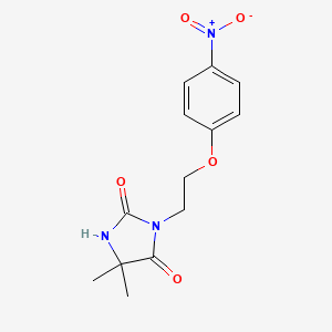 5,5-dimethyl-3-[2-(4-nitrophenoxy)ethyl]-2,4-imidazolidinedione