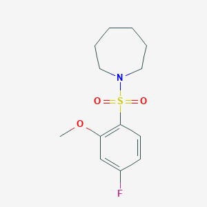 molecular formula C13H18FNO3S B5725460 1-[(4-fluoro-2-methoxyphenyl)sulfonyl]azepane CAS No. 312594-41-5