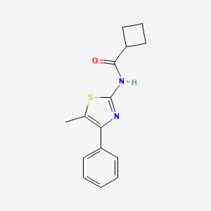 N-(5-methyl-4-phenyl-1,3-thiazol-2-yl)cyclobutanecarboxamide