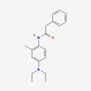 molecular formula C19H24N2O B5725507 N-[4-(diethylamino)-2-methylphenyl]-2-phenylacetamide 