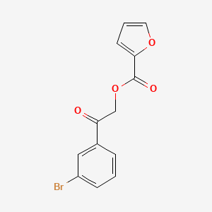 2-(3-bromophenyl)-2-oxoethyl 2-furoate