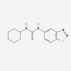 molecular formula C13H16N4OS B5725520 N-1,2,3-benzothiadiazol-5-yl-N'-cyclohexylurea 