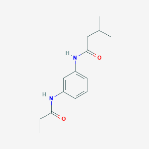 molecular formula C14H20N2O2 B5725536 3-methyl-N-[3-(propionylamino)phenyl]butanamide 