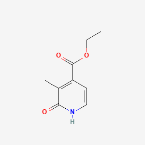 molecular formula C9H11NO3 B572556 ethyl 3-methyl-2-oxo-1H-pyridine-4-carboxylate CAS No. 1227603-97-5
