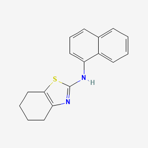 molecular formula C17H16N2S B5725571 N-1-naphthyl-4,5,6,7-tetrahydro-1,3-benzothiazol-2-amine 