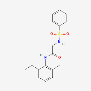 N~1~-(2-ethyl-6-methylphenyl)-N~2~-(phenylsulfonyl)glycinamide