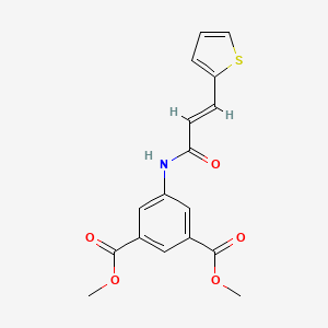 molecular formula C17H15NO5S B5725597 dimethyl 5-{[3-(2-thienyl)acryloyl]amino}isophthalate 