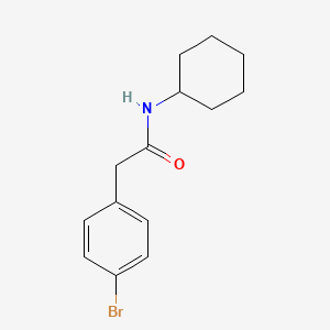 molecular formula C14H18BrNO B5725633 2-(4-bromophenyl)-N-cyclohexylacetamide 