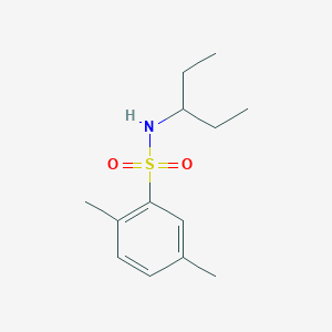 molecular formula C13H21NO2S B5725651 N-(1-ethylpropyl)-2,5-dimethylbenzenesulfonamide 