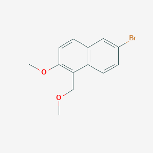 molecular formula C13H13BrO2 B5725668 6-bromo-2-methoxy-1-(methoxymethyl)naphthalene 