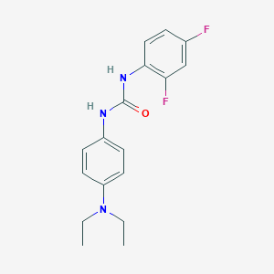 molecular formula C17H19F2N3O B5725674 N-[4-(diethylamino)phenyl]-N'-(2,4-difluorophenyl)urea 