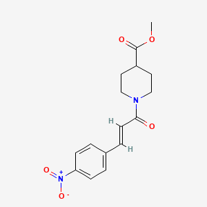 methyl 1-[3-(4-nitrophenyl)acryloyl]-4-piperidinecarboxylate