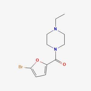 molecular formula C11H15BrN2O2 B5725701 1-(5-bromo-2-furoyl)-4-ethylpiperazine 