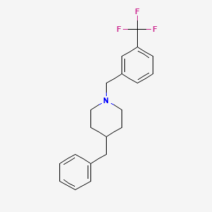 molecular formula C20H22F3N B5725719 4-benzyl-1-[3-(trifluoromethyl)benzyl]piperidine 
