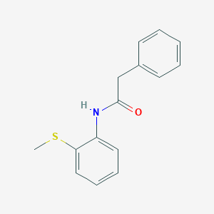 molecular formula C15H15NOS B5725736 N-[2-(methylthio)phenyl]-2-phenylacetamide 