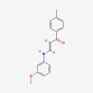 3-[(3-methoxyphenyl)amino]-1-(4-methylphenyl)-2-propen-1-one