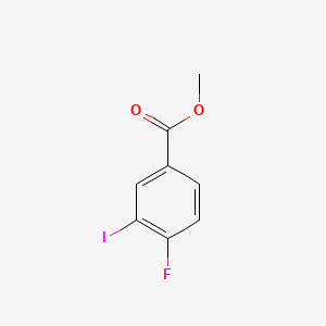 molecular formula C8H6FIO2 B572579 Methyl 4-fluoro-3-iodobenzoate CAS No. 1121586-29-5