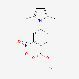 ethyl 4-(2,5-dimethyl-1H-pyrrol-1-yl)-2-nitrobenzoate