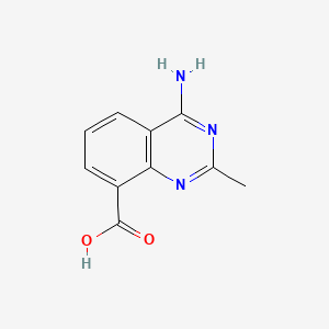 molecular formula C10H9N3O2 B572580 4-Amino-2-methylquinazoline-8-carboxylic acid CAS No. 1268520-96-2