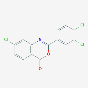 molecular formula C14H6Cl3NO2 B5725825 7-chloro-2-(3,4-dichlorophenyl)-4H-3,1-benzoxazin-4-one CAS No. 5750-87-8