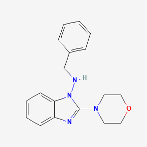 molecular formula C18H20N4O B5725843 N-benzyl-2-(4-morpholinyl)-1H-benzimidazol-1-amine 
