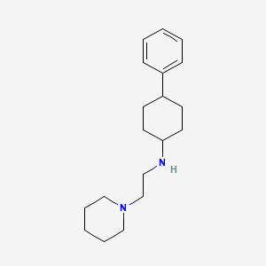 (4-phenylcyclohexyl)[2-(1-piperidinyl)ethyl]amine