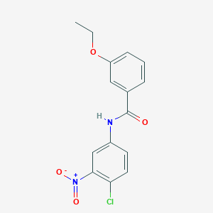 molecular formula C15H13ClN2O4 B5725888 N-(4-chloro-3-nitrophenyl)-3-ethoxybenzamide 