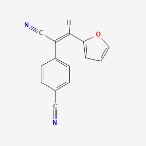 molecular formula C14H8N2O B5725920 4-[1-cyano-2-(2-furyl)vinyl]benzonitrile 