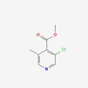 molecular formula C8H8ClNO2 B572593 Methyl 3-chloro-5-methylisonicotinate CAS No. 1256791-82-8