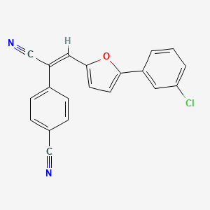 4-{2-[5-(3-chlorophenyl)-2-furyl]-1-cyanovinyl}benzonitrile