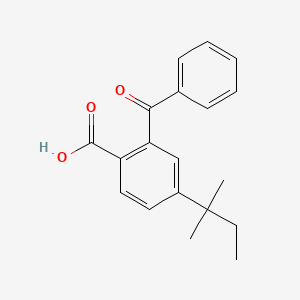 molecular formula C19H20O3 B5725943 2-benzoyl-4-(1,1-dimethylpropyl)benzoic acid 