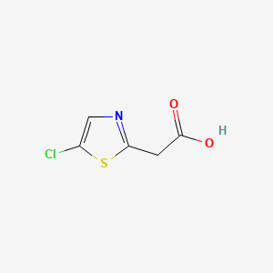 molecular formula C5H4ClNO2S B572595 (5-Chloro-thiazol-2-YL)acetic acid CAS No. 1363381-03-6