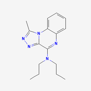 molecular formula C16H21N5 B5725951 1-methyl-N,N-dipropyl[1,2,4]triazolo[4,3-a]quinoxalin-4-amine 