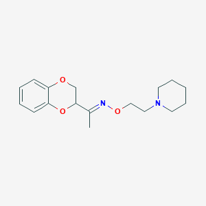 molecular formula C17H24N2O3 B5725965 1-(2,3-dihydro-1,4-benzodioxin-2-yl)ethanone O-[2-(1-piperidinyl)ethyl]oxime 