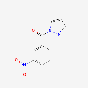 molecular formula C10H7N3O3 B5725973 1-(3-nitrobenzoyl)-1H-pyrazole 