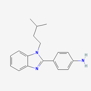 4-[1-(3-methylbutyl)-1H-benzimidazol-2-yl]aniline